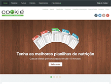 Tablet Screenshot of cookie.com.br